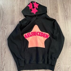 Aelfric Eden Black and Pink Star Hoodie